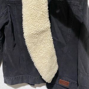 hollister black denim jacket